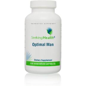 Seeking Health Optimal Man Multivitamin - Supplement with Zinc, Active Folate, & Alpha-Lipoic Acid - Multivitamin Supports Energy & Brain Health - Support Healthy Aging & Men's Health - 30 Servings