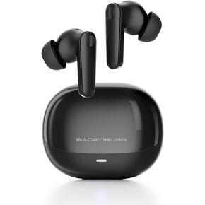Airbeat 1 ANC Noise Cancelling True Wireless Earbuds with mic, Enhanced Bass Bluetooth 5.3 in-Ear Headphone with High Power Titanium Drivers, 48H Playtime, ENC for Crystal Clear Call Black