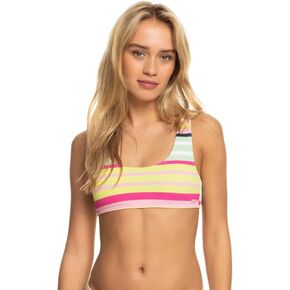 Roxy Women's Standard Stripe Soul Bralette Bikini Top