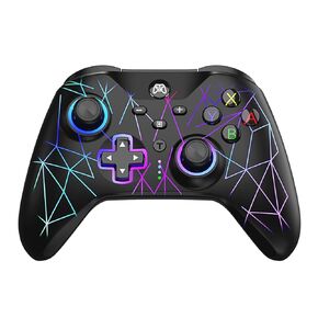 وحدة تحكم HQFYH Wireless Switch Pro، عصا تحكم قابلة لإعادة الشحن بقدرة 1000 مللي أمبير في الساعة مع RGB بارد، توربو، ماكرو، محور جيروسكوبي، تنبيه، مشغل القاعة، للتبديل/Lite/OLED/iOS/Android/PC in Kuwait