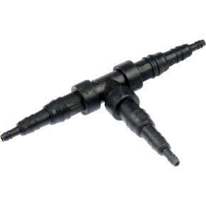 Dorman 493-011 1/8 or 1/4 or 3/8 In. Hard Vacuum Tubing Tee, 10 Pack Universal Fit