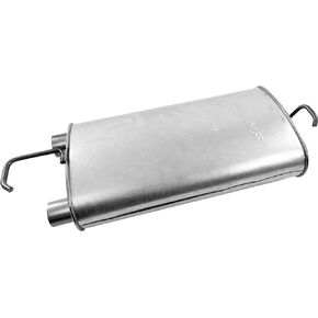 Walker Quiet-Flow SS 21641 Direct Fit Exhaust Muffler 1" Inlet (ID) 2" Inlet (OD) 2.25" Outlet (ID) for Ram 1500