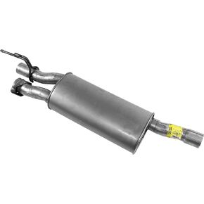 Walker Quiet-Flow SS 54943 Direct Fit Exhaust Muffler Assembly 2.75" Inlet (OD) 3" Outlet (OD) for Ford F-250 Super Duty