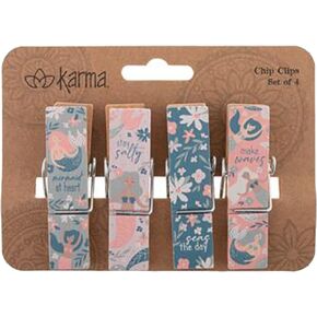 Karma Gifts Chip Clips, One Size, Mermaid