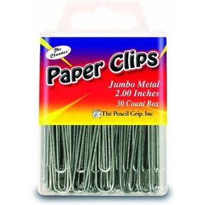 مشبك ورق كلاسيكي جامبو مقاس 2 بوصة، فضي، 30 مشبكًا في كل صندوق (TPG-359) in Kuwait