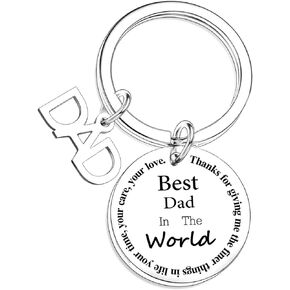 Dad Gift Daddy Keychain Birthday Gifts for Dad from Daughter So Father's Day Gifts Christmas Thanksgiving Gifts for Dad
