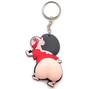مضحك الكرتون بعقب المفاتيح ضغط مفتاح سلسلة تململ بعقب دمية الكرتون البسيطة كيرينغ سيارة حقيبة المحفظة مفتاح سحر in Kuwait