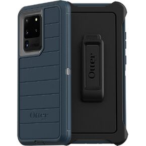 OtterBox Defender Series Rugged Case & Belt Clip Holster for Samsung Galaxy S20 ULTRA & S20 ULTRA 5G (NOT Compatible with Other S20 Models) Retail Packaging - Gone Fishin Blue (with Microbial Defense)