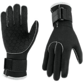 Neoprene Wetsuit Glove Scuba Diving Glove 3MM Swimming Surfing Gloves for Men Women Thermal Anti Slip Flexible Dive Glove for Scuba Diving Snorkeling Surfing Rafting Kayaking Swimming Paddling