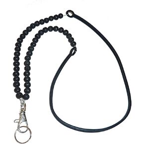 Hidden Hollow Beads Beaded Women's Universal Lanyard Silicone Strap, Cell Phone Teacher Nurse Keys Keychain Exersize ID Card Badge Holder