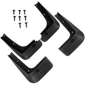 SCITOO 4pcs Black Front & Rear Mud Flaps Splash Guards for Hyundai Santa Fe 2013-2018,for Hyundai Santa Fe XL 2013-2018