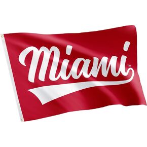 Desert Cactus Miami University (OH) Flag Redhawks Flag Banners 100% Polyester Indoor Outdoor 3x5 feet Flags (Style 7)
