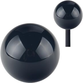 DEWHEL Universal 2 1/4" Round JDM 4 5 6 Speed Manual Gear Short Throw shifterLever Shift knob Shaped for Honda Acura Mazda Mitsubishi Nissan Infiniti Lexus Toyota Scion Hyundai Dodge Black