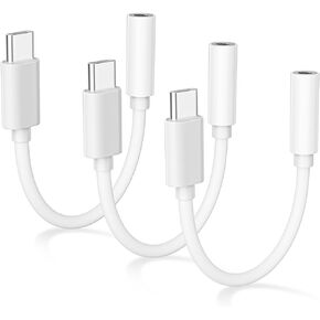 [Apple MFi Certified] 3Pack USB C to 3.5mm Headphone Jack Adapter,Headphone Adapter for iPhone15,USB C to Aux Audio Dongle Cable for iPhone 15/15 Plus/15 Pro/15 Pro Max,Galaxy S23 S22 Ultra,Note 20