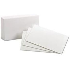 ESS30 - Oxford Unruled Index Cards