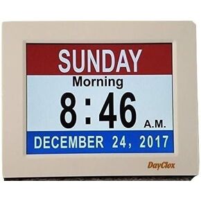 Memory Loss Digital Calendar 5-Cycle Clock with Red White & Blue or Black & White Section Display in Saudi Arabia