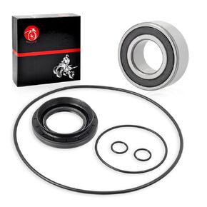 Rear Wheel Axle Brake Drum Bearing and Seals O Ring Kit for Suzuki Quadsport Z250 Ozark 250 LTF250 LTZ250 2002-2014