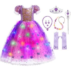 فستان الأميرة توتو دريمز LED للفتيات مع ملحقات كاملة لملابس الهالوين وهدايا حفلات أعياد الميلاد in Kuwait