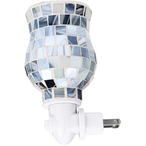ARTIBETTER 1pc Mosaic Candle Holder Candle Waxing Burner Spa Aromatherapy Burner Mosaic Wax Warmer Plug in Wax Melt Warmers Plug in Night Light Glass Essential Oil Aromatherapy Machine