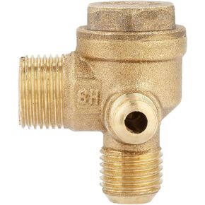 20x14x10mm Male Thread 90 Degree Brass Air Compressor Check Valve Spare Parts Tube Connector Tool 3 Port Brass