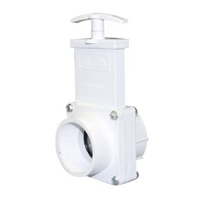 Valterra 4209 PVC Gate Valve, White, 2" FPT x Slip