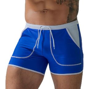 UXH Men's Square Leg Swim Briefs Printed Swimsuit Athletic Swimwear Bathing Suit Swimming Trunks
