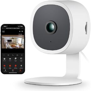 Geeni Vision 2K Quad HD Smart Indoor Camera with Flexible Stem, Compatible with Alexa and Google Home
