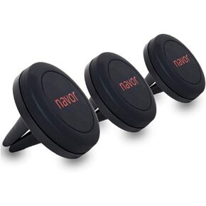 حامل مغناطيسي للسيارة Navor Universal Air Vent باللون الأسود لأجهزة iPhone وAndroid in Saudi Arabia