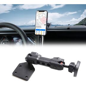 2024 JL Cell Phone Holder for Jeep Wrangler - Dash Cell Phone Mount Dashboard Phone Holder Mount for 2024 New Jeep Wrangler JL Accessories, 1 Pack, Black, (NOT for 1945-2023 Jeep Wrangler)