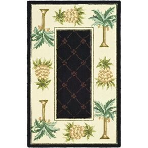 SAFAVIEH Chelsea Collection Accent Rug - 2'6" x 4', Light Blue & Blue, Hand-Hooked French Country Wool, Ideal for High Traffic Areas in Entryway, Living Room, Bedroom (HK362D)