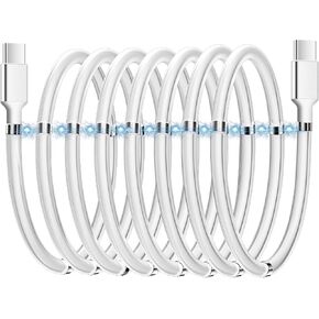 AICase Magnetic Charging Cable, Type C to Type C (3.3 FT) Super Organized Charging Magnetic Absorption Nano Data Cable for Samsung S23/S22/S21/S20 Ultra, MacBook Pro/Air, iPad Pro 12.9 11 Air Mini in Saudi Arabia