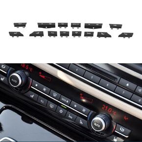 Air Conditioning Panel Buttons, 14Pcs Car A/C Heater Switch 61319313924 Air Conditioning Button Covers Key Caps for 5 Series F07 GT/F10/F11