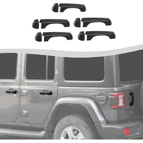 Door Handle Cover & Tailgate Handle Cover Inserts Exterior Accessories Fit for 2018-2024 Jeep Wrangler JL JLU 2/4 Door (Purple)