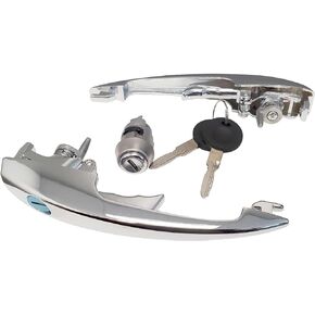 113898205MC Door Handle Pair Kit with Ignition Cylinder, for VW Beetle 1968-1977, Super Beetle 1971-1979