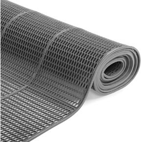 3x10Ft PVC Sheet Drainage Floor Mat Non-Slip Floor Mat Sheet Mat Outdoor Indoor Parking Space Mat for Kitchen Washroom Restaurant Bar