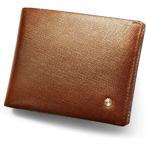 محفظة كلاسيكية رفيعة/جلد طبيعي مع خاصية حجب RFID / W2 (بني سافيانو)
