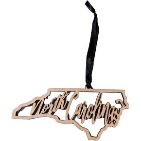 North Carolina Christmas Ornament State Ornament Rustic Ornament Wood Ornament Country Christmas in Kuwait