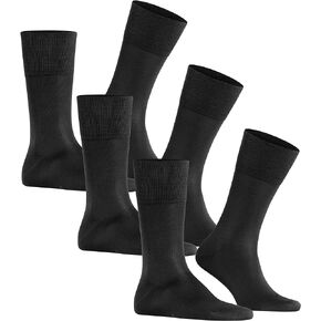 FALKE Men's Tiago 3-Pack M SO, Black, US Sizes 6.5 to 13.5
