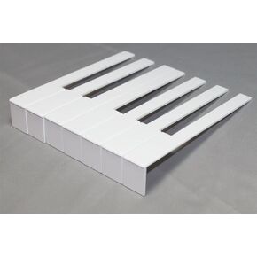 German Piano Keytops Light Cream Color - Piano Key Replacement - Complete Set with Fronts