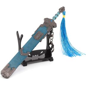 NARAKA: BLADEPOINT Metal Longsword Fang of Nabi Game Collection Action Figures Toys Sword Party Supplies Desk Decoration Backpack Pendant Gift (Fang of Nabi)