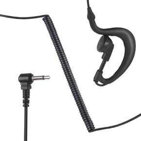 2 Way Radio Earpiece Listen Audio Only 3.5 mm Acoustic Tue Headset for Motorola apx6000 apx8000 apx7000 Remote Speaker Lapel Shoulder Mic(G Shape)