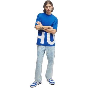 HUGO Men's Block Letter Logo Cotton T-Shirt in Saudi Arabia