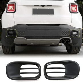 JeCar Rear Tail Fog Light Lamp Frame Trim Cover for 2015-2018 Jeep Renegade 2015-2018