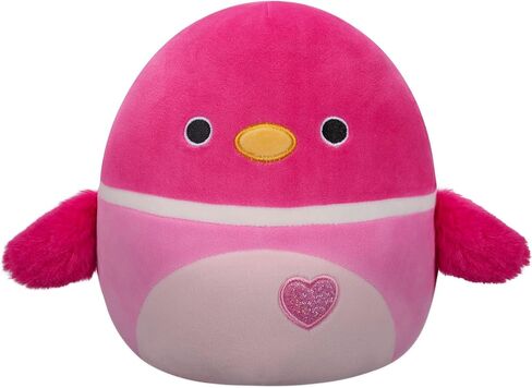 Squishmallows Original 8-Inch Della Pink Mallard Duck with Candy Heart Belly - Official Jazwares Plush in Saudi Arabia