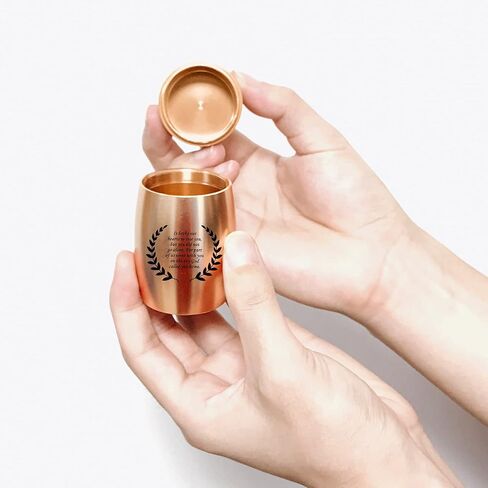 3 Inches Small Keepsake Urn for Human Ashes Aluminum Mini Cremation Urns Memorial Ashes Urn Miniature Burial Funeral Urns for Sharing Ashes Mini Keepsake Urn in Saudi Arabia
