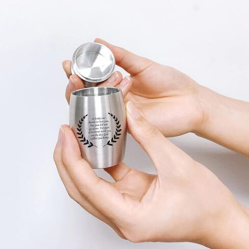 3 Inches Small Keepsake Urn for Human Ashes Aluminum Mini Cremation Urns Memorial Ashes Urn Miniature Burial Funeral Urns for Sharing Ashes Mini Keepsake Urn in Saudi Arabia