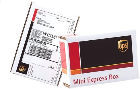 UPS Mini Express Box، 20 صندوقًا إجماليًا 8 × 6 × 3 بوصة (معبأة بواسطة أبعاد رينيجيد) ... in Kuwait