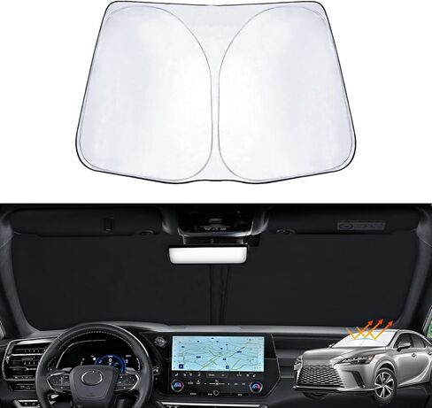 Windshield Sunshade for Subaru Outback 2021-2024,Retractable Front Window Sun Shade Block UV Sun Visor Outback Accessories in Saudi Arabia