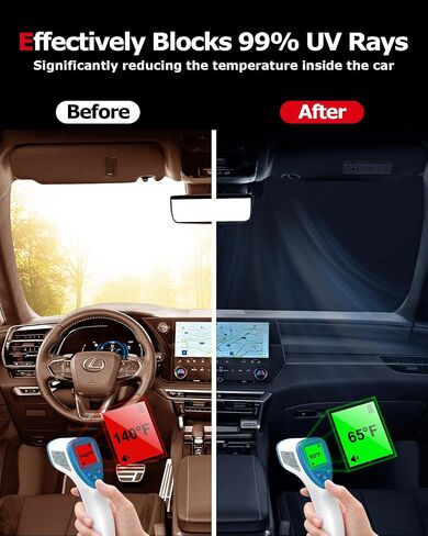 Windshield Sunshade for Subaru Outback 2021-2024,Retractable Front Window Sun Shade Block UV Sun Visor Outback Accessories in Saudi Arabia