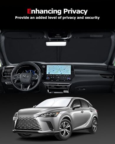 Windshield Sunshade for Subaru Outback 2021-2024,Retractable Front Window Sun Shade Block UV Sun Visor Outback Accessories in Saudi Arabia